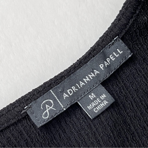 Adrianna Papell Embroidered Sleeveless Blouse Aztec Tribal Crepe Tank Top Medium - Picture 11 of 17